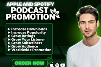 promote your podcast on apple podcasts and spotify to real listeners