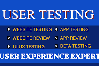 app testing website testing QA iphone ipad android user testing web app review