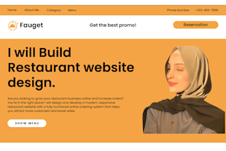 build a restaurant website with online order system in wordpress