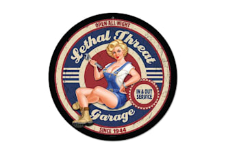design retro vintage pinup girl logo in 24 hours