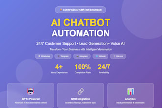 build ai chatbot for whatsapp, instagram, telegram with voice calling agent