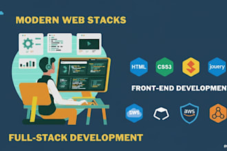 build custom website development full stack front end back end developer