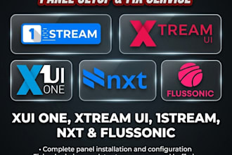 setup and fix your streaming server panels xui one xtream UI 1stream nxt