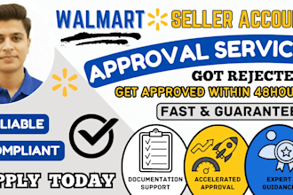 approve and set up your walmart seller account