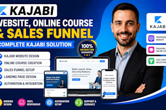 build kajabi website online course kajabi sales funnel pipeline automation