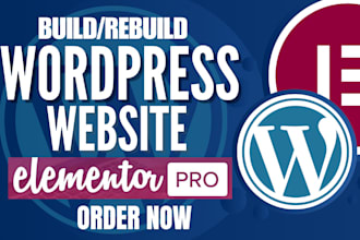 build or rebuild wordpress website, build wordpress elementor, business website