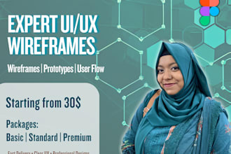 create expert UI wireframes for web and mobile apps