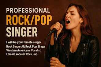 be your female singer rock singer alt rock pop singer western americana vocalis