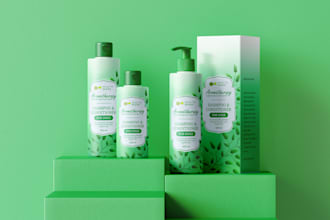 design cosmetic and skincare label, packaging and boxes