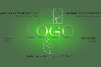 design a perfect golden ratio geometric logo