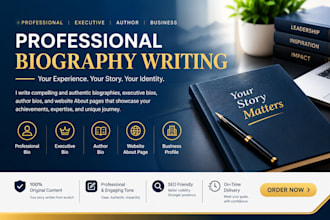 write biography, author bio, website bio, about us, book blurb, or pitch