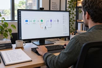 build a scoped ai workflow with make or n8n