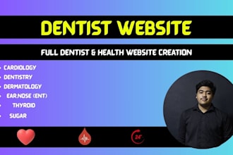 develop a professional medical website for doctors  hospitals