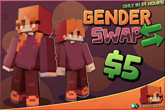 change your minecraft skin gender