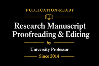 do expert academic research manuscript editing and proofreading