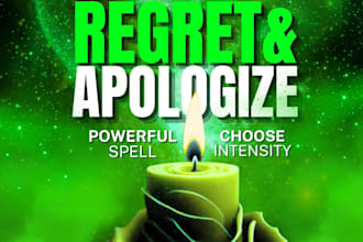 obsession spell to make him regret leaving, emotional ritual with fast return
