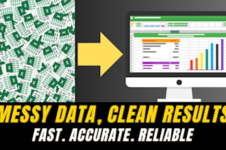 clean and organize messy excel or CSV files