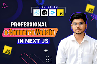 build a responsive e commerce website using next js, react js, modern frontend