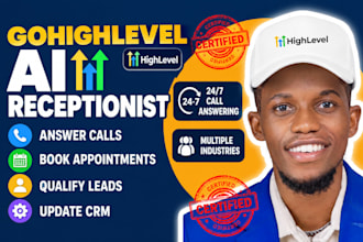 gohighlevel ai receptionist books appointments for veterinary clinics plumbing