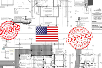 do ct, de, fl, mep stamp, structural drawings for buildings permit, city permit