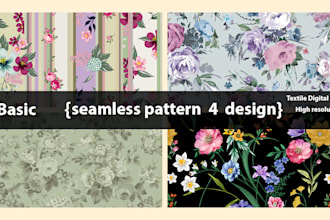 design seamless floral pattern designer
