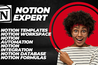 design custom notion template notion dashboard notion expert