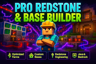 build efficient redstone farms and custom survival bases in minecraft