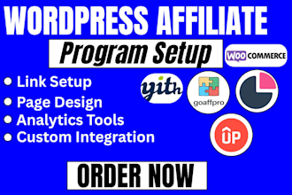 setup wordpress affiliate program slicewp goaffpro uppromote woocommerce yith
