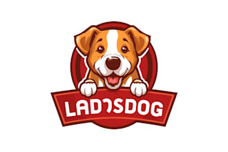 custom dog logo design