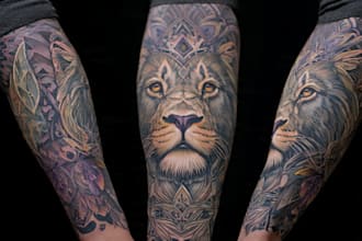 create a tattoo design of tattoo sleeve