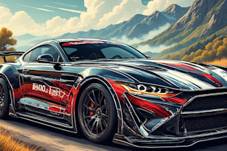 professional car wrap design, van wrap design and car wrap