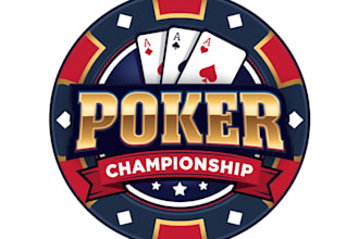 do premium poker chip or poker logo or any graphics design