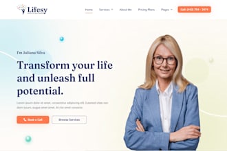 build squarespace keynote speaker website wix life coach trainer consultant