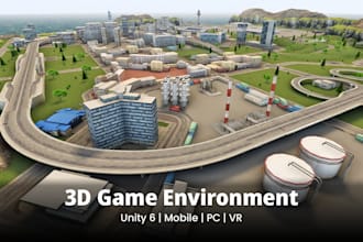 3d game assets, environment in unity 6 for mobile, PC and VR