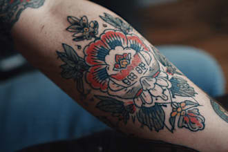 create a custom traditional tattoo design