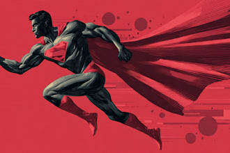 turn you into a superhero character illustration
