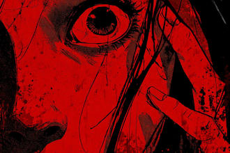 draw bloody horror illustration style