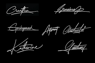 design artistic signature logo