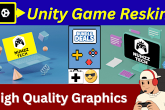 reskin unity game with high quality graphics
