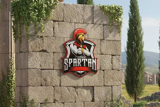 create premium gym fitness spartan and sports logo