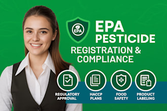 handle epa pesticide registration, compliance and approval