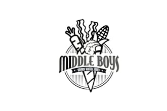 do greatest logo for food vendor offering savory waffle cone