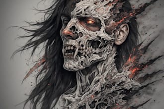 create cyber singlism and tribal for clothing and tattoo