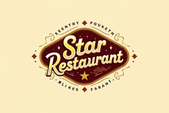 make different star restaurant logo
