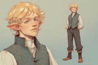 draw anime character and your oc