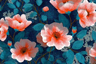 design seamless pattern, textile prints, floral patterns