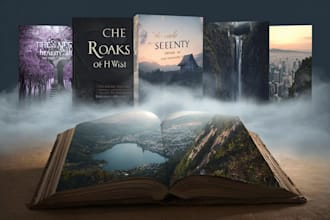 design stunning fantasy book cover art for your novel