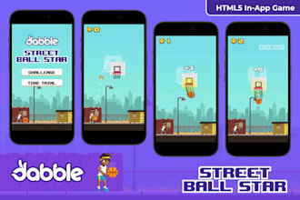 develop custom HTML5 in app mini game for mobile apps