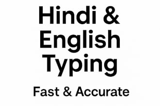 do accurate hindi and english typing work
