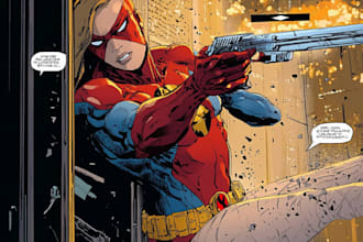 make dynamic comic book action scenes with strong female heroes